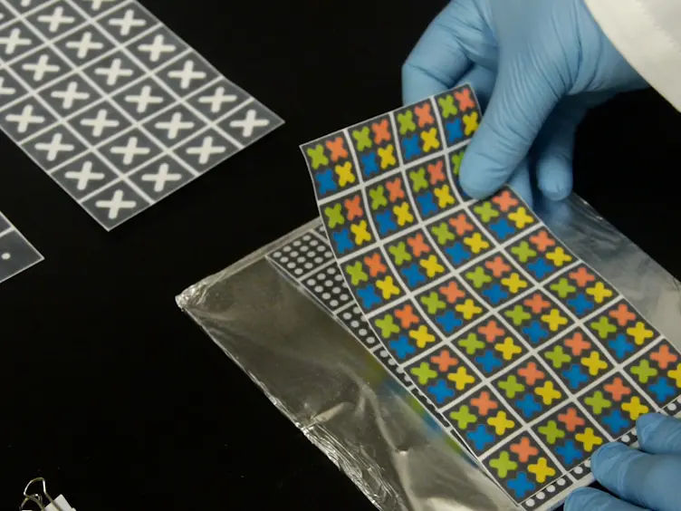 Using Adhesive Patterning to Construct 3D Paper Microfluidic Devices
